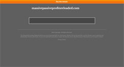 Desktop Screenshot of massivepassiveprofitsreloaded.com